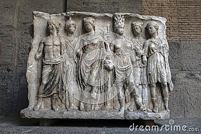 Ancient Roman sarcophagus Editorial Stock Photo