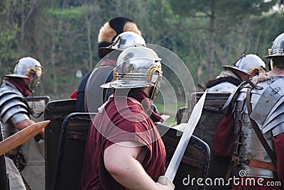 Ancient roman soldier 3 Editorial Stock Photo