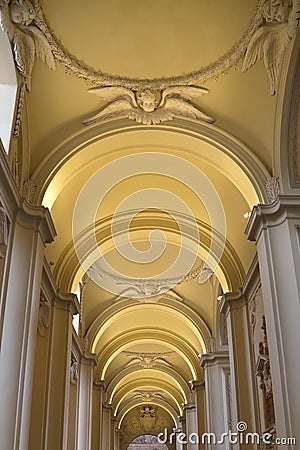 Ancient Rome Architecture and Sculptures Stock Photo