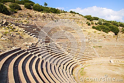 The ancient ruins of Assos. Stock Photo