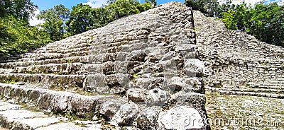 Ancient ruins of Coba in the Yucatan peninsula Stock Photo