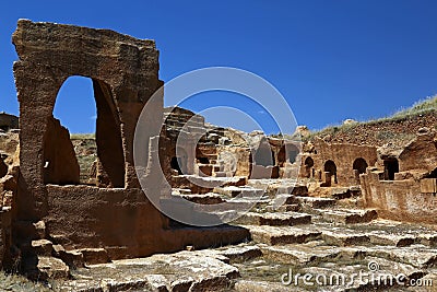 Ancient ruins in Dara Stock Photo