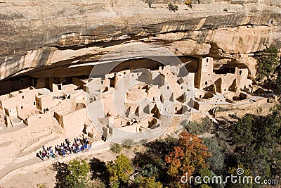 Ancient ruins, Mesa Verde, Colorado Stock Photo