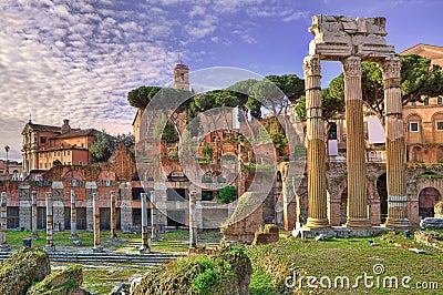 Ancient ruins. Rome, Italy. Stock Photo