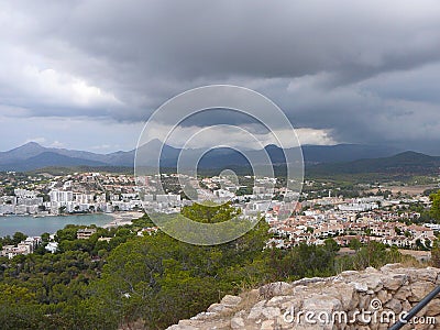 Puig de sa Morisca (Moorish Peak) archaeological park in Majorca Stock Photo