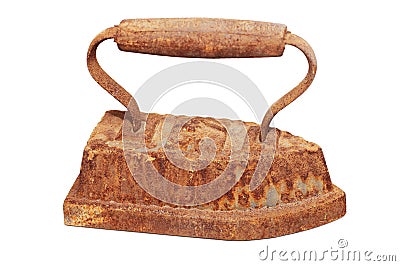 Ancient rusty iron Stock Photo