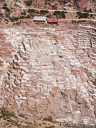 Ancient Salt basins Stock Photo