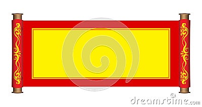 Ancient scroll Vector Illustration