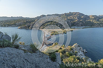 Ancient settlements and places of worship around Lake Bafa Stock Photo