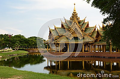 Pavilion of the enlightened. Muang Boran, or the Ancient City. Bangpoo. Samut Prakan province. Thailand Editorial Stock Photo