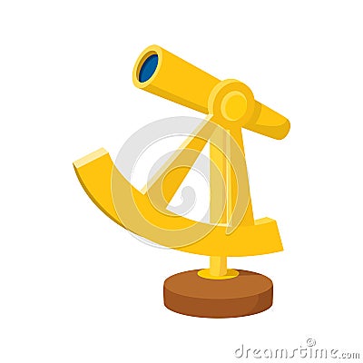 An ancient spyglass icon, cartoon style Stock Photo