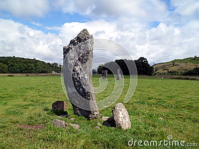 Ancient Standing Stones Stock Photo