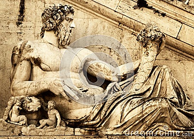 Ancient statue Stock Photo