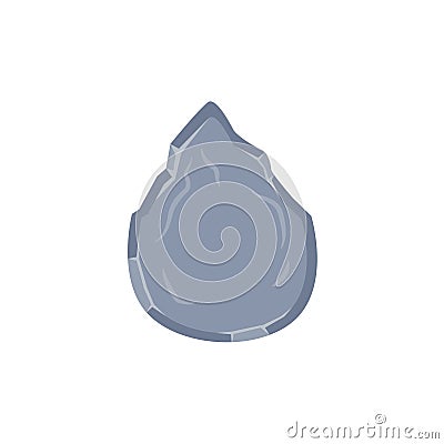 Ancient stone flint vector illustration Vector Illustration