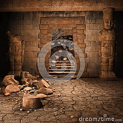 Ancient stone temple Stock Photo