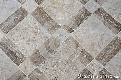 Ancient style floor tiles pattern. Stone tiles texure background Stock Photo
