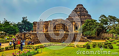 Ancient Sun Temple in Konark, Odisha, India Editorial Stock Photo