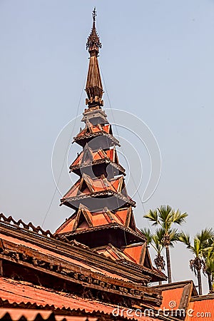 Bagaya Kyaung, Burma Stock Photo