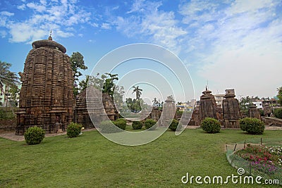 Ancient temple of Shiva Siddheshwar is located within the premises of the Mukteswar temple. Bhubaneswar, Odisha, India. Stock Photo