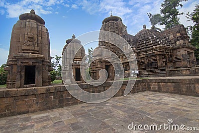 Ancient temple of Shiva Siddheshwar is located within the premises of the Mukteswar temple. Bhubaneswar, Odisha, India. Stock Photo