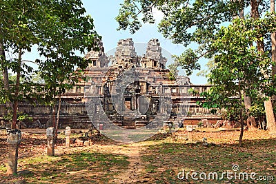 Ancient temple Ta Keo Stock Photo