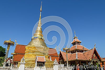 Ancient temple of Wat Pongsanuk in Thailand Stock Photo