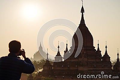 Ancient Temples in Bagan, Myanmar Stock Photo