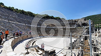 Ancient theatre in Efes Editorial Stock Photo