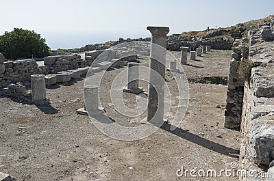 Ancient Thera. Stock Photo