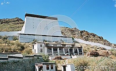 Ancient Tibetan fort Stock Photo
