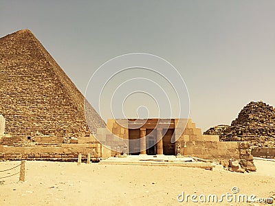 The ancient tomb of the great pharaohs. Stock Photo