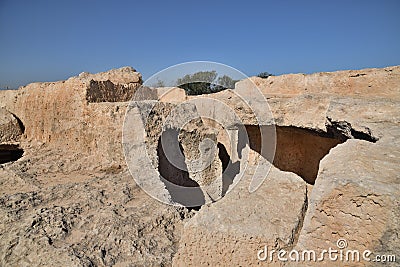 Ancient tomb of Makronissos in Ayia Napa, Cyprus Stock Photo