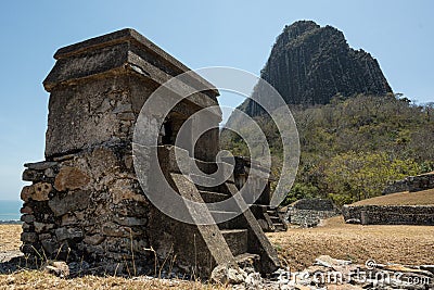 Ancient tomb prehispanic vestiges located in Veracruz Mexico Stock Photo