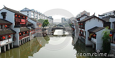 Ancient Town of Qibao, Shanghai Stock Photo