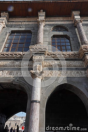 Ancient Ulu Cami Great Mosque in Diyarbakir Turkey Editorial Stock Photo