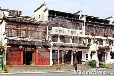 Ancient Unesco village Xidi, province Anhui, China Editorial Stock Photo