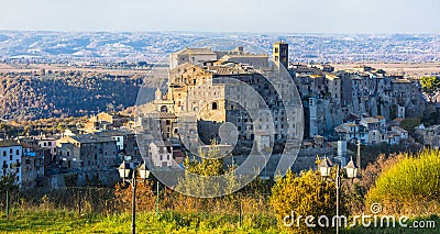 Ancient villages of Italy -Bomarzo Stock Photo