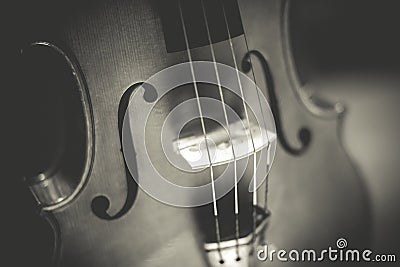 Ancient violin Stock Photo