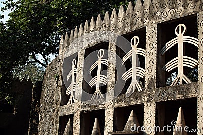 Ancient wall engravings Stock Photo