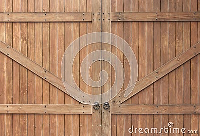 Ancient wooden door Stock Photo