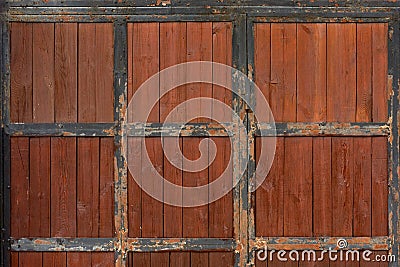 Ancient wooden door Stock Photo