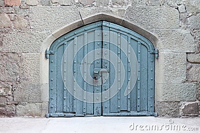 Ancient wooden gate Stock Photo