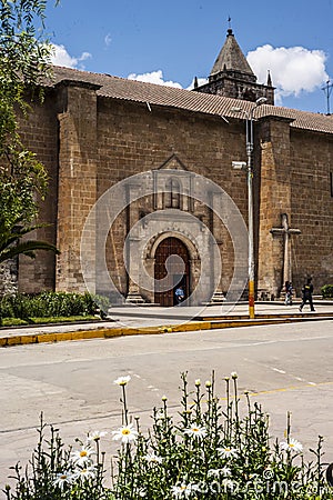 Andahuaylas Peru Plaza de Armas Historical cathedral Editorial Stock Photo