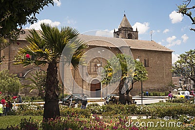Andahuaylas Peru Plaza de Armas Historical Cathedral background Editorial Stock Photo