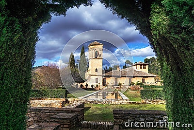 Andalucian House in alhambra Stock Photo