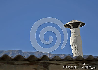 Andalusian chimney Stock Photo