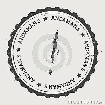 Andaman Islands sticker. Vector Illustration