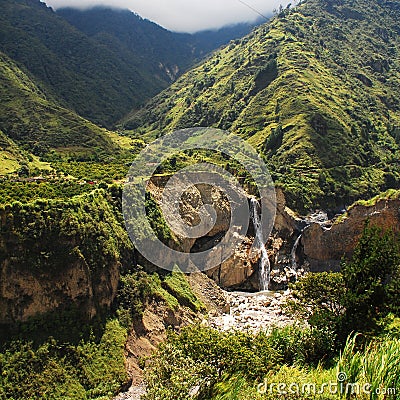 Andean mountain range, Tungurahua province, Ecuador Stock Photo