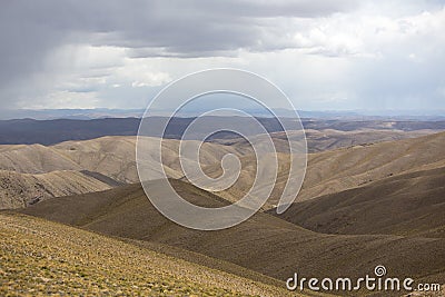 Andean Mountains and the Altiplano, Bolivia Stock Photo