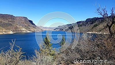 Anderson Ranch Dam Reservoir Idaho Stock Photo